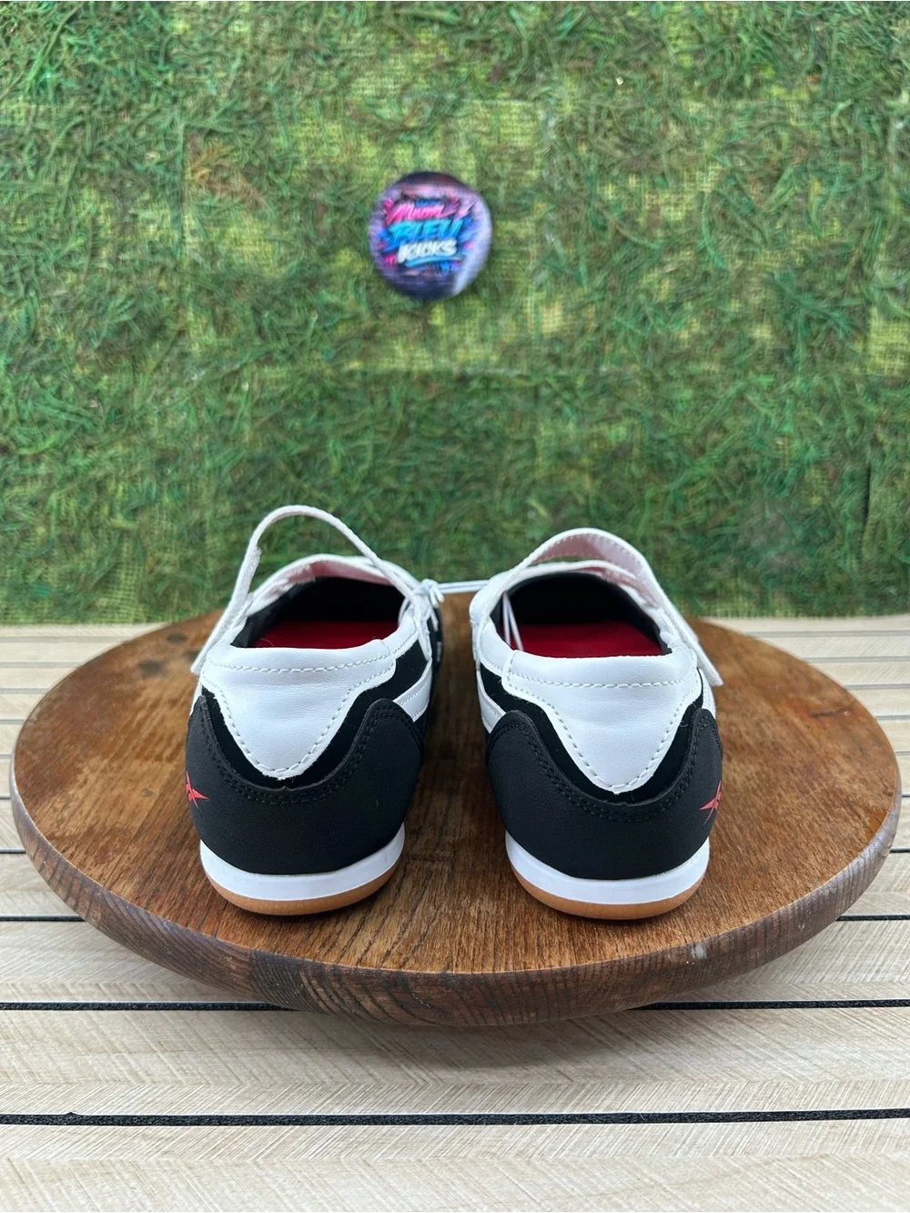 Reebok Black and white Mary Jane sneakers